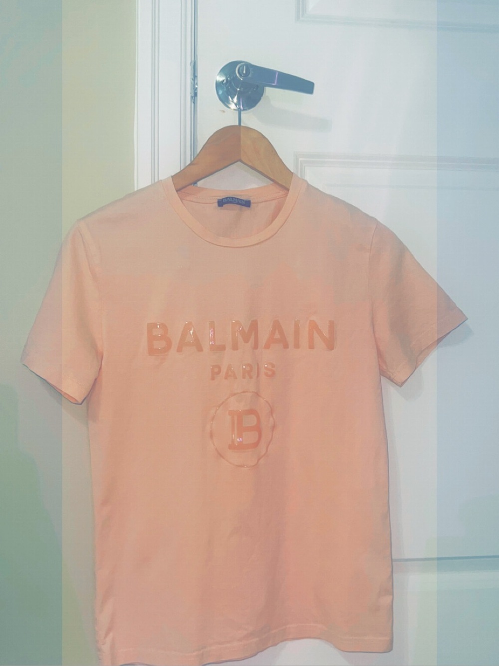 COACH and BALMAIN Short-Sleeve Logo Tee - Picture 2 of 4